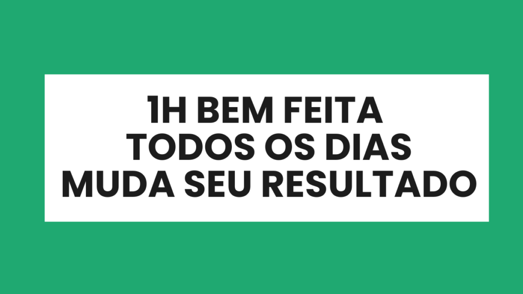 Mensagem sobre estudar uma hora por dia com foco e qualidade para concurso público